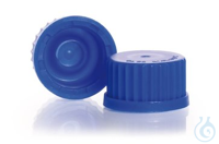 Schraubverschlusskappen Gl 25 10ST Schraubverschlusskappen, mit Lippendichtung, PP, blau, Gewinde...