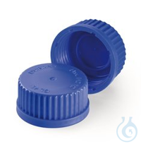 Schraubverschlusskappen Gl 45 10ST Schraubverschlusskappen, mit Lippendichtung, PP, blau, Gewinde...