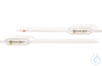 Vollpipette Kl.B 2ml | 12ST Vollpipetten Klasse B, braun graduiert, AR-GLAS®, L 350 mm, 2 ml...