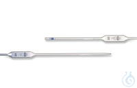 Vollpipette Kl.AS 10ml 6ST Vollpipetten Klasse AS, blau graduiert, AR-GLAS®, L 450 mm, 10 ml...