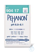 Indikatorpapier Pehanon pH 6,0-8,1 200 St Indikatorpapiere PEHANON®, mit aufgedruckter pH Skala,...