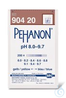 Indikatorpapier Pehanon pH 8,0-9,7 200 St Indikatorpapiere PEHANON®, mit aufgedruckter pH Skala,...