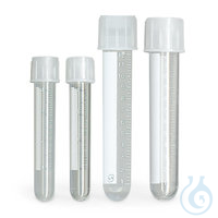 Kulturröhrchen, PP, steril, 25/Box, 5 ml 500 St. Sterile Kulturröhrchen, PP, graduiert, 5 ml, mit...