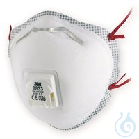 3M Partikelmaske Komfort 8833 FFP3 mVent 10ST Partikelmasken Komfort, FFP3, 3M, gem. EN 149,2001,...