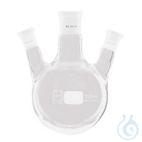 Dreihals-Rundkolben 1000 ml 1ST Dreihals-Rundkolben, 1000 ml, Mittelh. NS 29/32, Seitenh. NS...