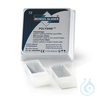 Objektträger Polysine 72ST Objektträger Polysine®, Kalk-Natron-Glas, geschliffen 90°, Stärke 1 mm...