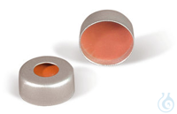 Alukappen 11 mm, Septum PTFE/Si, 200 St Rotilabo®-Alukappen mit Septum, PTFE/Silikon, Ø 11 mm...