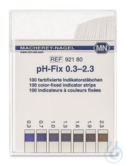 Indikatorstaebchen pH-Fix 0,3-2,3 100ST Universal-Indikatorstäbchen pH-Fix,...
