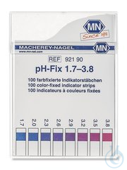 Indikatorstaebchen pH-Fix 1,7-3,8 100ST Universal-Indikatorstäbchen pH-Fix,...
