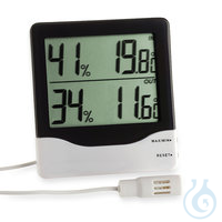 Innen-/Außenthermohygrometer mit 1ST Innen-/Außenthermohygrometer, 10 - 99 % rF, -10 - +60 °C...