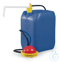 Otal-Fußpumpe mit Auslaufbogen, 1ST OTAL-Fußabfüllpumpe mit Auslaufbogen, PVDF, 16 l/min, für...
