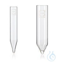 Zentrifugengläser m.Spitzboden 12ml 50ST Zentrifugengläser mit Spitzboden, DURAN®, 30°, Höhe 100...