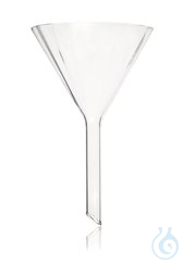 Analysentrichter DURAN 200 mm Analysentrichter, gerippt, DURAN®, Trichter-Ø außen 200 mm, Stiel-L...