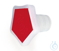 Rotilabo Normschliffstopfen 24/29 10ST Rotilabo®-Normschliff-Stopfen, PE, rot, Kegelschliff 24/29...