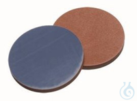 Rotilabo Septen für ND8 Butyl rot 1000 St Septen Ø 8 mm, Dicke 1,3 mm, Härte 55°, Butyl rot/PTFE...