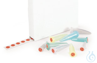 Gefahrensymbole Biohazard 1 Ro Gefahrensymbole Biohazard, selbstklebend, Ø 9,5 mm  Inhalt: 1 Rolle