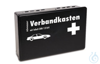 KFZ-Verbandskasten, schwarz | 1 St Kfz-Verbandkasten, Kunststoff, gem. DIN 13164  Inhalt: 1 Stück
