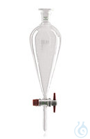 Scheidetrichter, Squibb, mit PTFE-Küken, 0 ml 2St Scheidetrichter, Squibb-F., grad., 50 ml,...