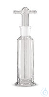 Gaswaschflasche ohne Filterplatte 500 ml 1 St Gaswaschflasche, 500 ml, Ø 75 mm, ohne...