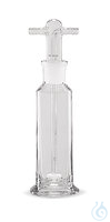 Gaswaschflasche mit Filterplatte 100 ml 1 St Gaswaschflasche, 100 ml, Ø 40 mm, mit Filterplatte,...