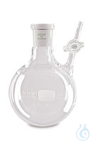 Rundkolben mit Hahn, 50 ml, NS 29/32 1 St. Rundkolben mit Hahn, DURAN®, 50 ml, NS 29/32, H 90 mm,...