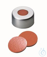 Rotilabo-Bördelkappen ND11, mit Septum 100 St. Bördelkappen m. Bohrung, Alu, ND11, Septum...