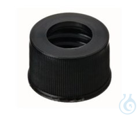 Rotilabo Schraubkappen für ND13, 100 St. Schraubkappen, PP, schwarz, ND13, mit Bohrung Ø 8,5 mm,...