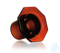 Braunglas-Stopfen NS 45/40, massiv | 1 St Braunglas-Stopfen, DURAN® halbhohl, NS 45/40, DIN...