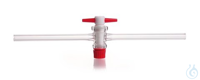 Einweghähne mit PTFE-Küken | 2 St Einweg-Hähne, DURAN®, PTFE-Küken, für NS 12,5, Rohr-Ø 8 mm,...