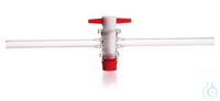 Einweghahn mit PTFE-Küken | 1 St Einweg-Hahn, DURAN®, PTFE-Küken, für NS 29,2, Rohr-Ø 18 mm,...