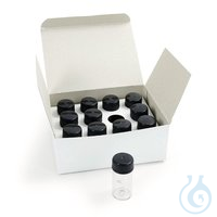 Leer-Küvetten für TB 211 IR | 12 St Satz Messküvetten mit schwarzem Deckel, H 55 mm, Ø 24 mm, für...