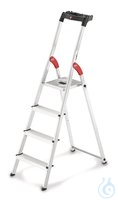 Sicherheitsleiter mit Aluminium-Plattform 1 St Sicherheitsleiter m. Aluminium-Plattform, bis 150...