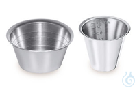 Messbecher aus Edelstahl, 30 ml 5 St Messbecher, Edelstahl 18/10, 30 ml  Inhalt: 5 Stück