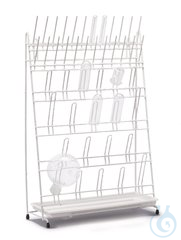 Rotilabo-Abtropfgestell Rotilabo®-Abtropfgestell, PE, 24 Stäbe / 20 Bögen, Höhe 610 mm  Inhalt: 1...