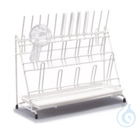 Rotilabo-Abtropfgestell | 1ST Rotilabo®-Abtropfgestell, PE, 12 Stäbe / 11 Bögen, Höhe 300 mm...