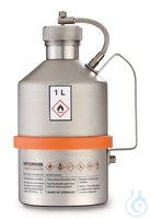 Sicherheits-Laborkanne m. Schraubkappe 1l | 1 St Sicherheits-Laborkanne, Edelstahl, mit...