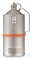 Sicherheits-Laborkanne m. Schraubkappe 5l | 1 St Sicherheits-Laborkanne, Edelstahl, mit...