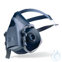 3M Atemschutzhalbmaske 7502 Gr. M 1ST Atemschutzhalbmaske, von 3M, gem.EN 140, Silikon, Gr. M, EN...