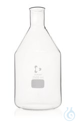 Nährbodenfla. mit Bördelrand 2500ml 1ST Nährbodenflasche mit Bördelrand, DURAN®, Höhe 313 mm,...