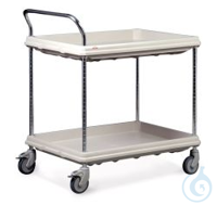Mehrzweckwagen, 2 Wannenböden, 690x995x1060mm 1St. Rotilabo®-Kompakt-Mehrzweckwagen 2 Böden, mit...