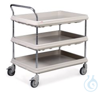 Mehrzweckwagen, 3 Wannenböden, 540x840x1060mm 1St. Rotilabo®-Kompakt-Mehrzweckwagen 3 Böden, mit...