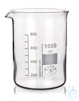 Rotilabo-Bechergläser, 400 ml 10ST Rotilabo®-Bechergläser, Borosilikatglas, niedr. Form, Teilung...