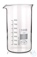 Rotilabo-Bechergläser, 600 ml 10ST Rotilabo®-Bechergläser, Borosilikatglas, hohe Form, Teilung...