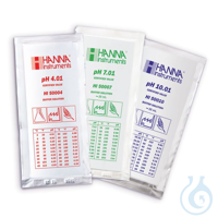 Pufferlösungen pH 7,01 und 10,01, je 5 Beutel à 20 ml Puffer zur...
