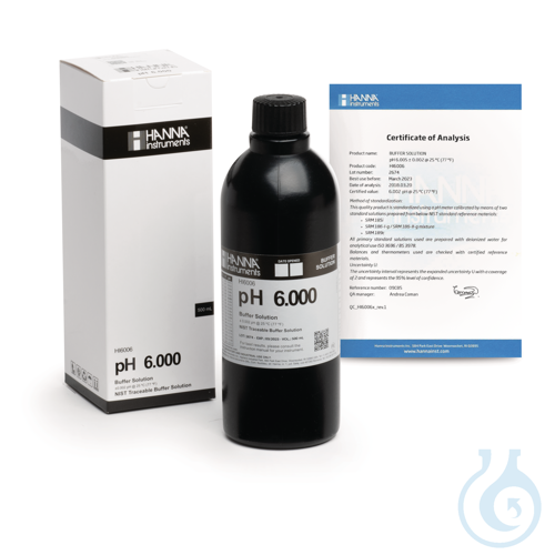 Pufferloesung Millesimal, pH 6,000, 500 ml Flas...