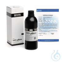 1413 µS/cm EC value @25°C, 500 mL bottle with certificate of analysis
