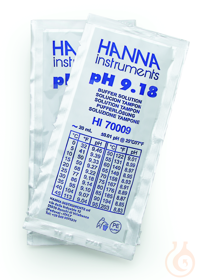 Pufferlösung pH 9,18, 25 Beutel à 20 ml Puffer zur pH-Kalibrierung,...