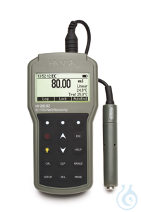 Wasserdichtes Handmessgerät für EC/?/TDS/NaCl mit 4-Ring-EC/TDS Sonde...