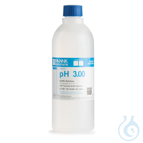 Pufferloesung, technisch, pH 3,00, 500 ml Flasc...