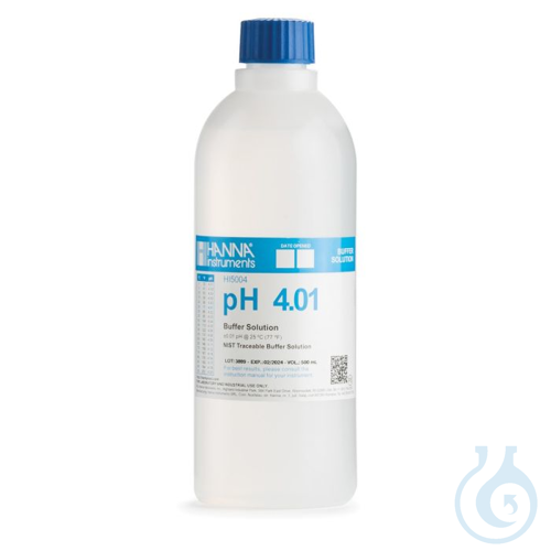 Pufferloesung, technisch, pH 4,01, 500 ml Flasc...